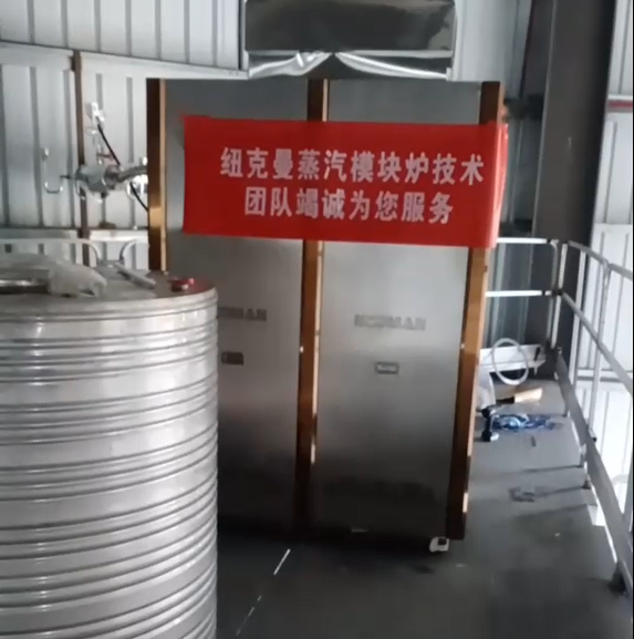 東莞某廠采購一臺(tái)紐克曼超低氮蒸汽模塊爐，設(shè)備已調(diào)試完畢!